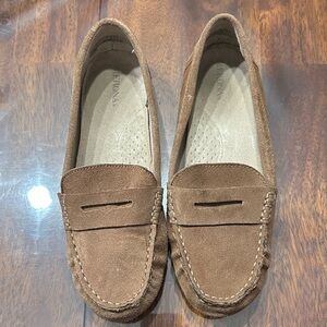 Merona Brown Suede Loafers